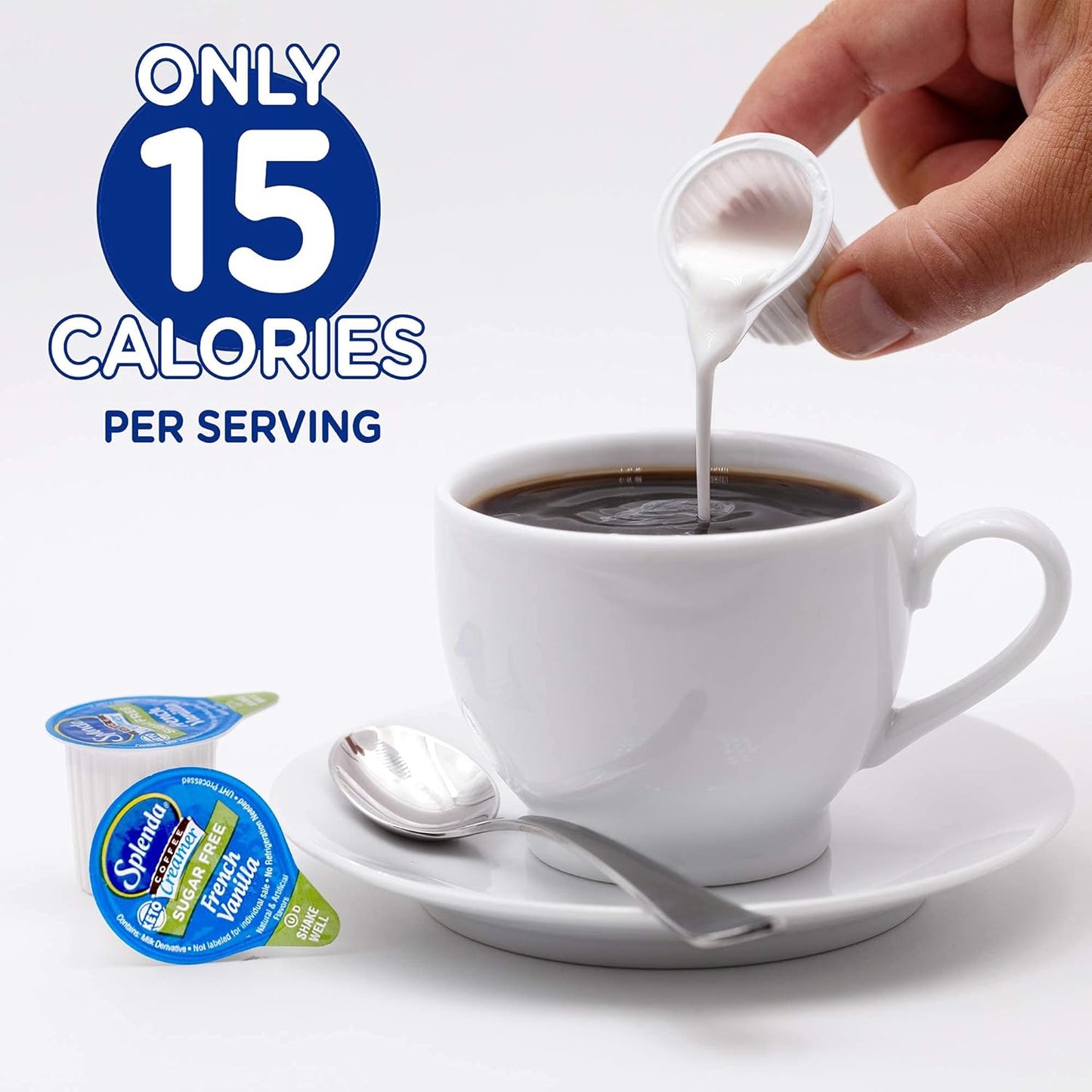 SPLENDA Single Serve Coffee Creamer Cups, Sugar Free French Vanilla, 48 Count (Pack of 4)