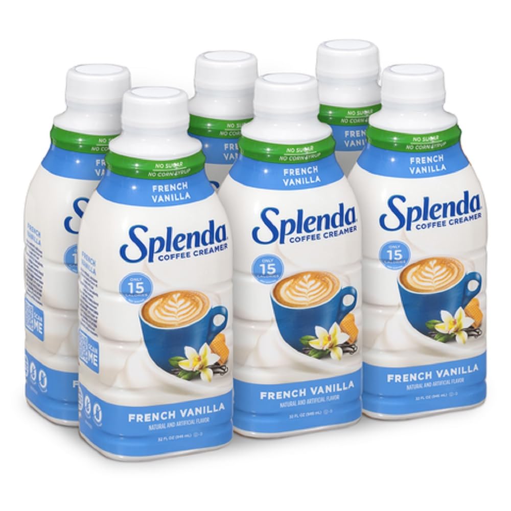 SPLENDA Sugar Free Coffee Creamer, 32 Fl Oz (Pack of 6)