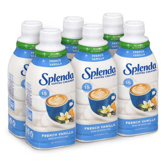 SPLENDA Sugar Free Coffee Creamer, 32 Fl Oz (Pack of 6)