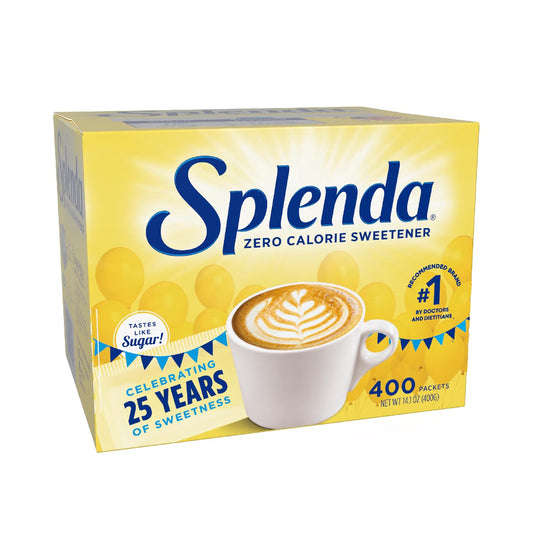 SPLENDA Zero Calorie Sweetener, 400 Count Packets (Pack of 6)