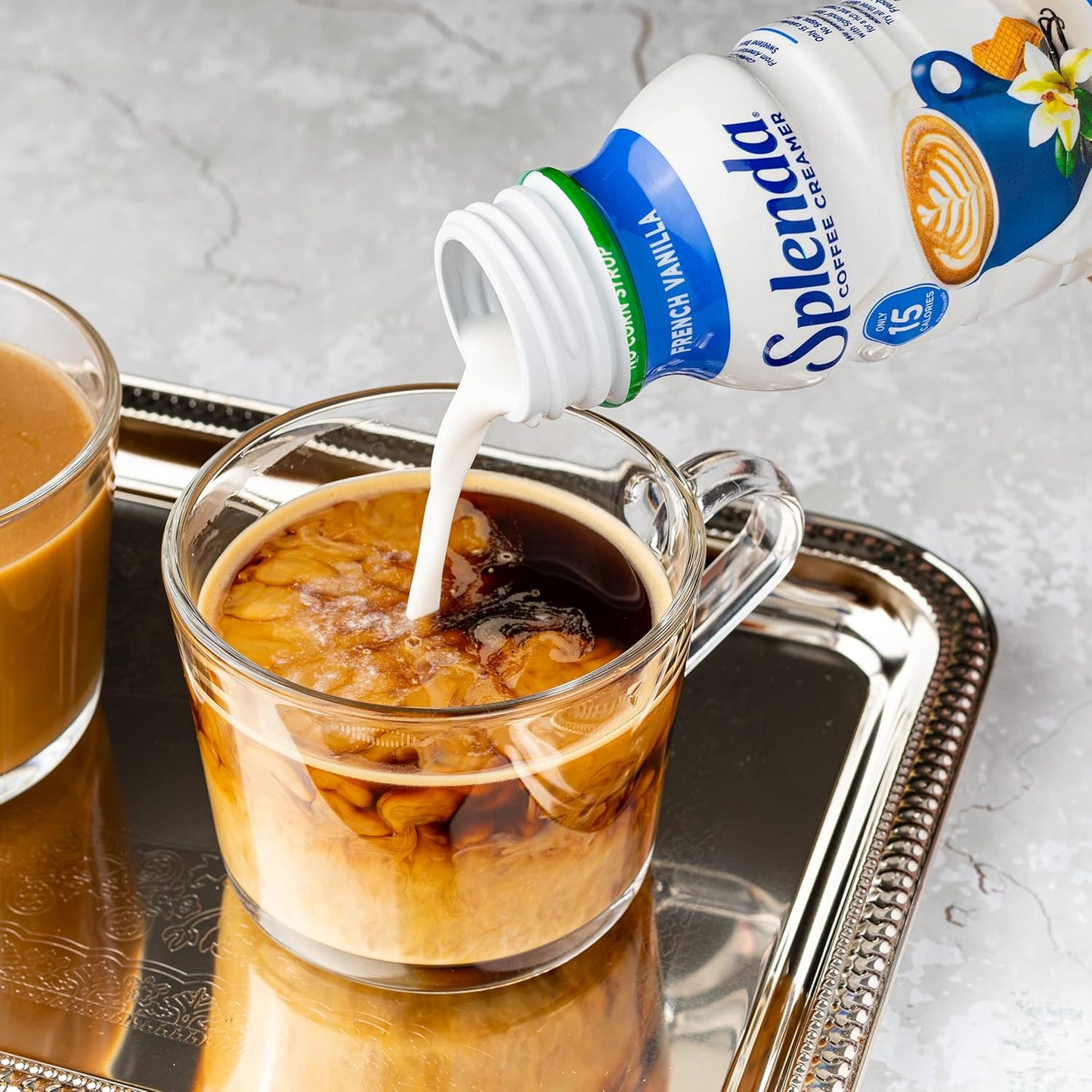 SPLENDA Sugar Free, Low Calorie Coffee Creamer, 8 Fl Ounces Each Bottle (Pack of 12)