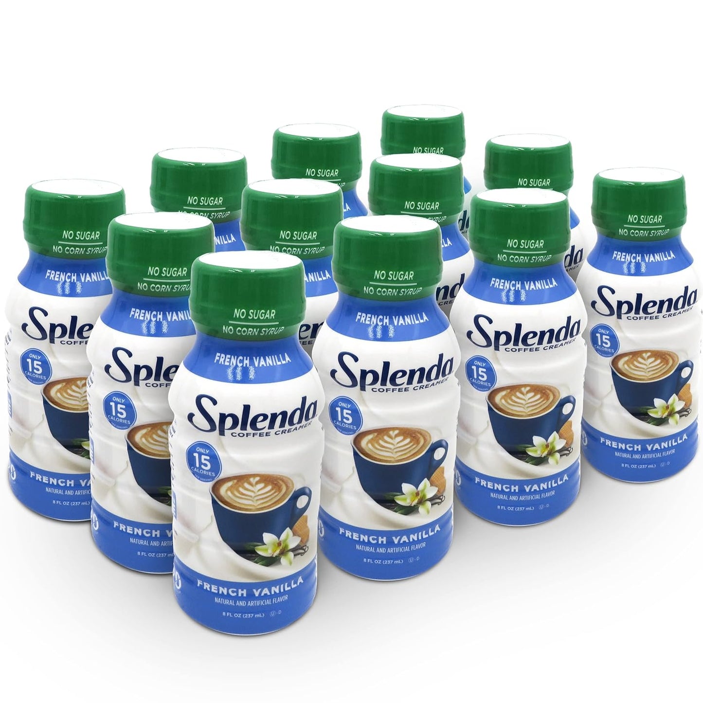 SPLENDA Sugar Free, Low Calorie Coffee Creamer, 8 Fl Ounces Each Bottle (Pack of 12)