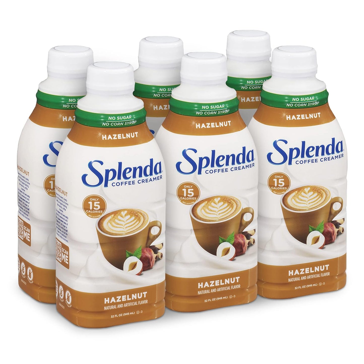 SPLENDA Sugar Free Coffee Creamer, 32 Fl Oz (Pack of 6)