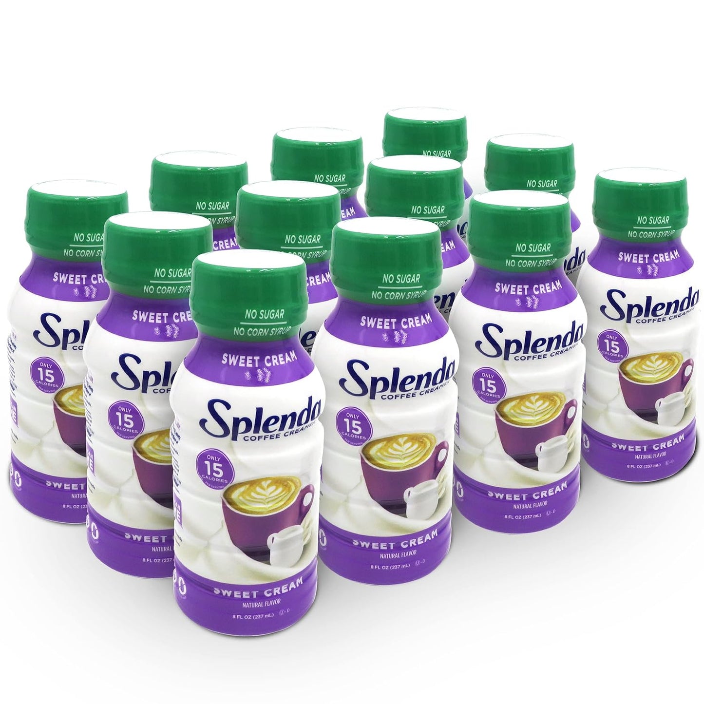 SPLENDA Sugar Free, Low Calorie Coffee Creamer, 8 Fl Ounces Each Bottle (Pack of 12)