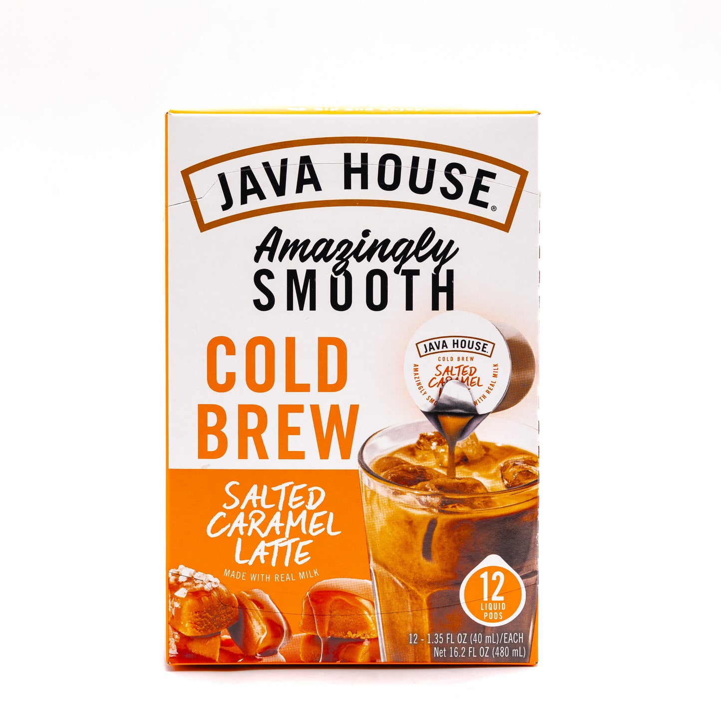 Latte Mix - Variety Pack - 48 Pods - Java House Salted Caramel + French Vanilla Latte